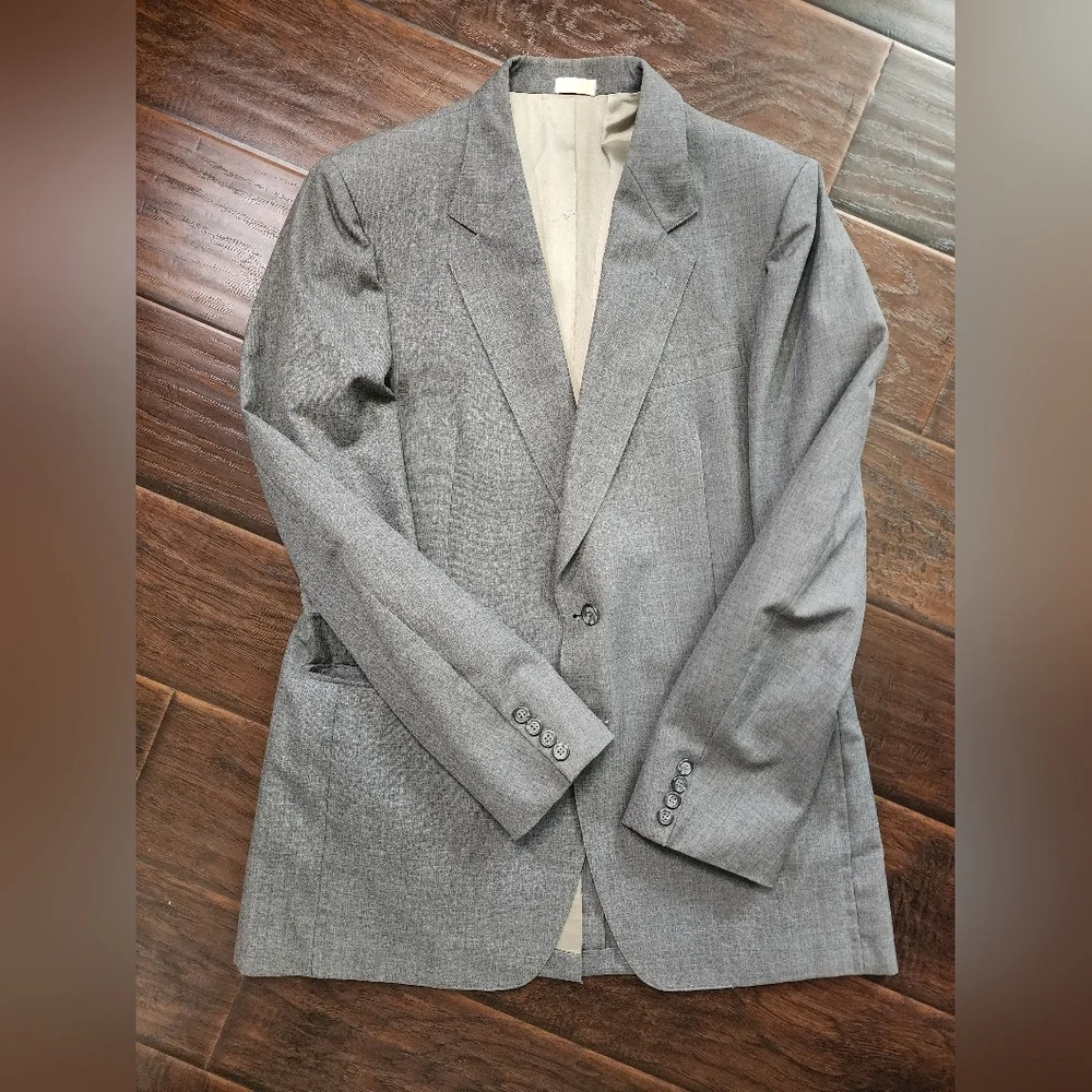 Downing and Dent Mens Grey Suit Jacket Blazer
